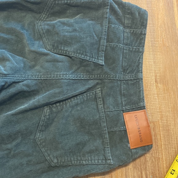 Lucky Brand forest green corduroys size 4/27 like new - Picture 5 of 6